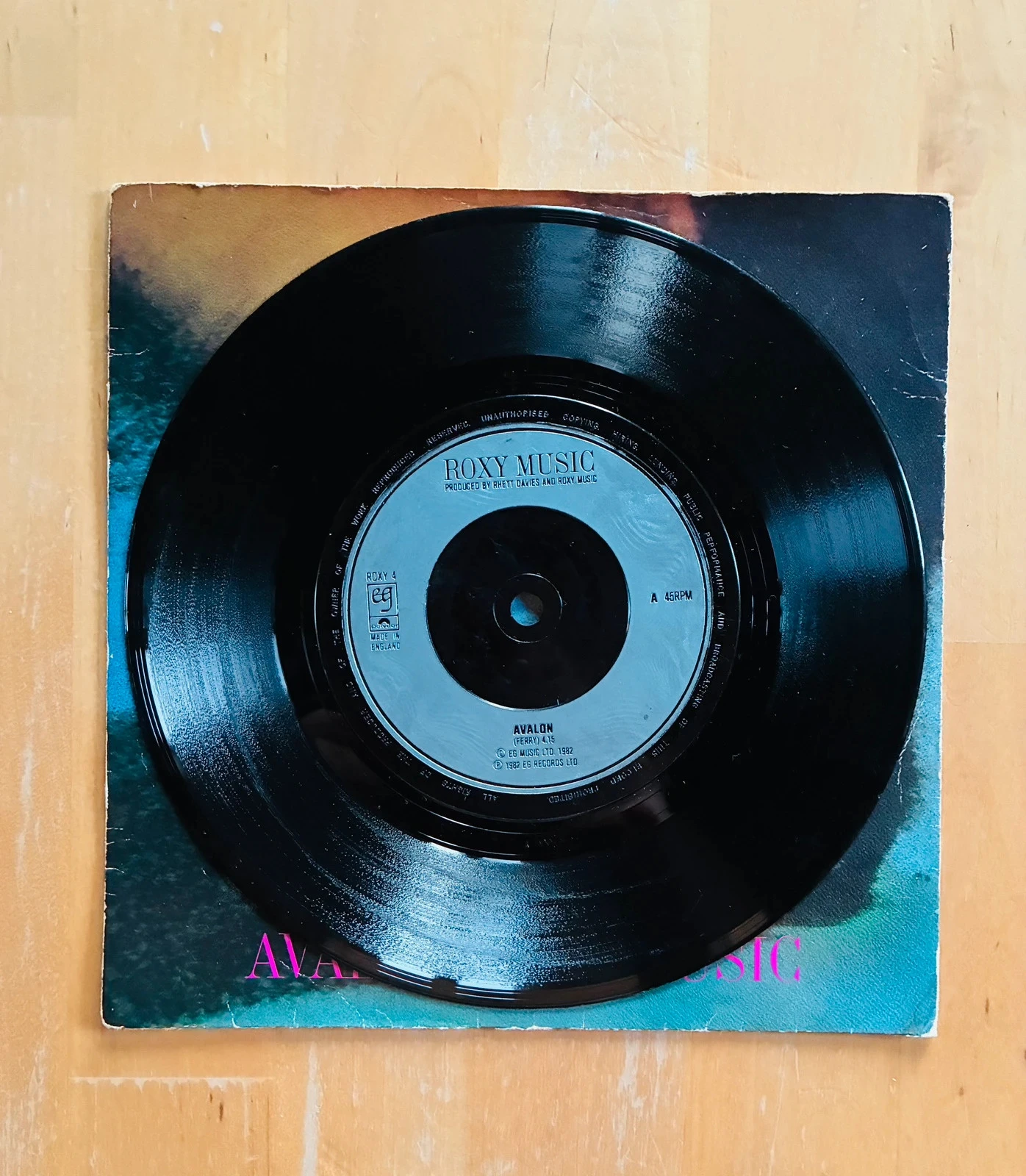Disco de vinilo 45T Roxy Music Avalon. – photo 3